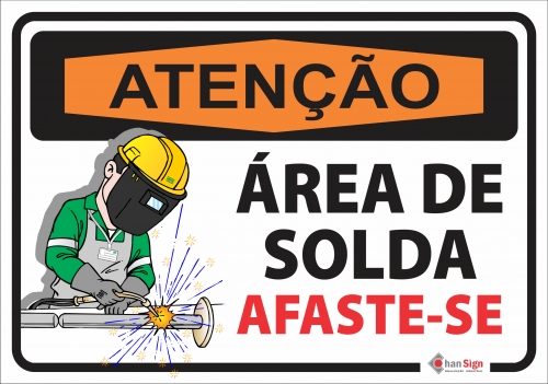 Atenção: Área de solda