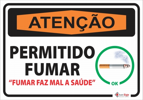Atenção: Permitido fumar