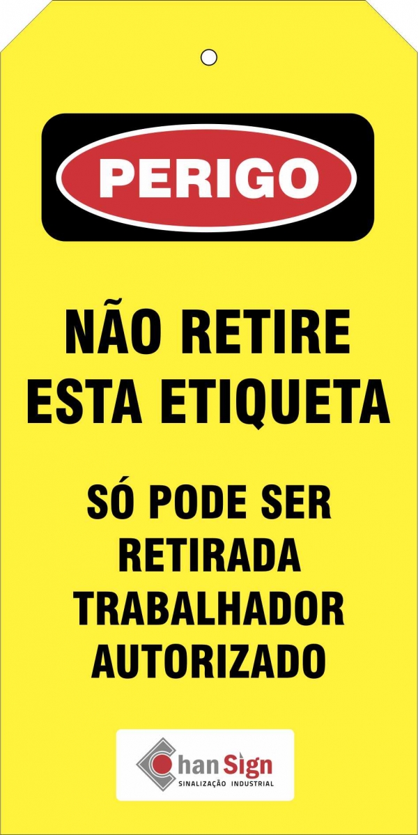 Etiqueta de Perigo 