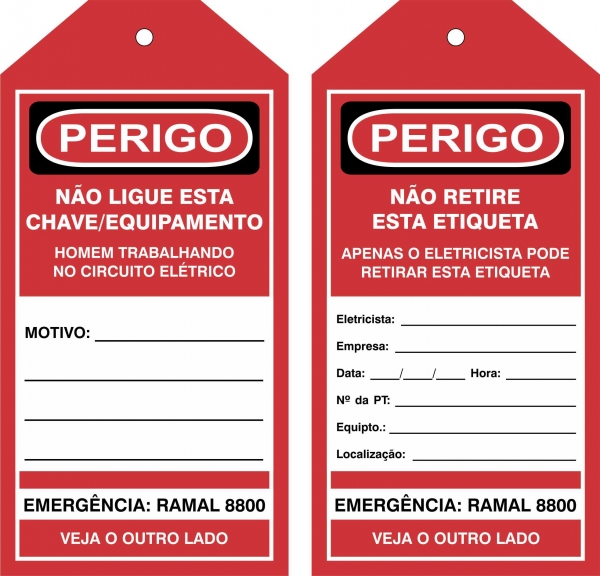 Etiqueta de Perigo 
