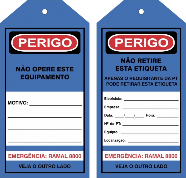 Etiqueta de Perigo 