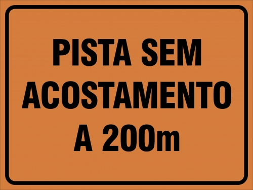 Obras: Pista sem acostamento