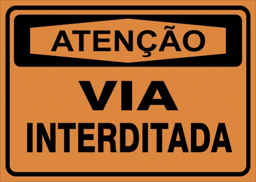 Obras: Atenção Vias interditadas