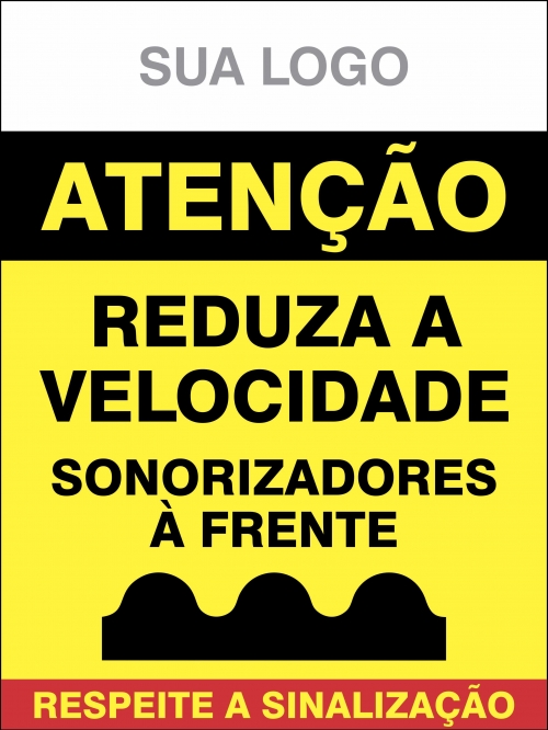 Obras: Reduza a velocidade Sonorizadores à frente
