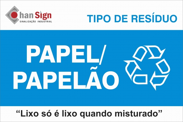 placa RESIDUO papel