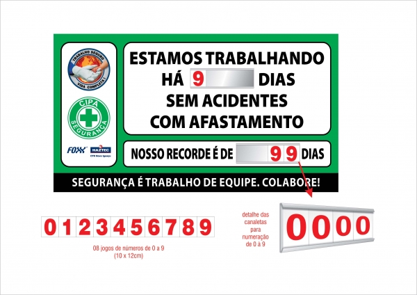 Placar de Acidentes - Cipa