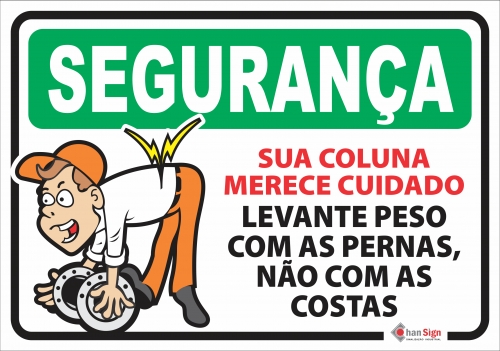 Segurança: Sua coluna merece cuidado